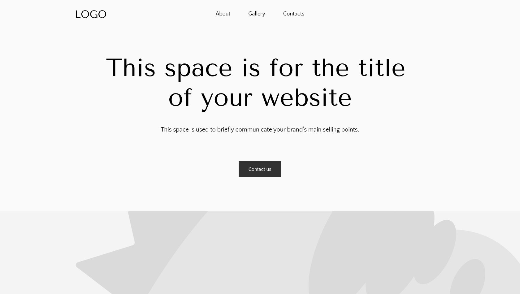 Blank business template